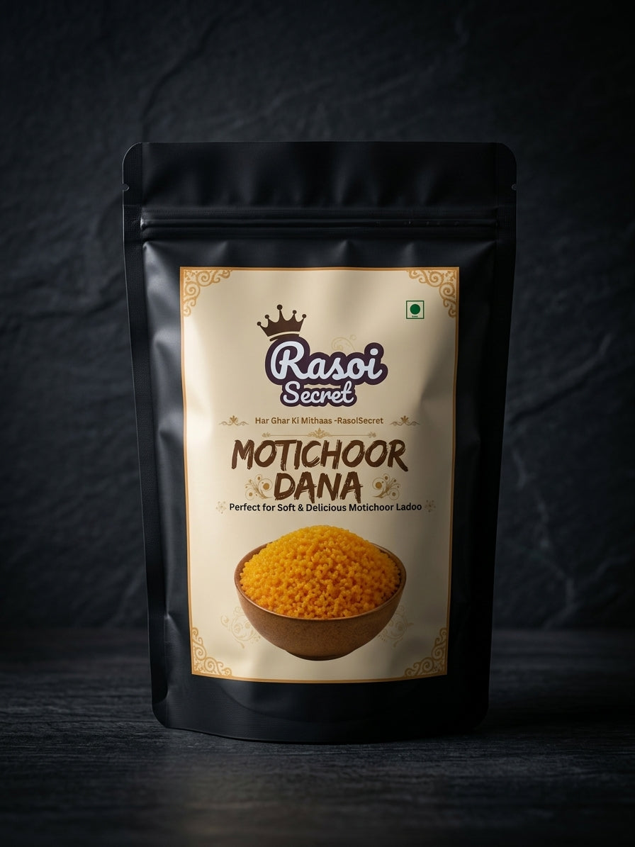 RasoiSecret Premium Motichoor Dana – Ready for Authentic Motichoor Ladoos